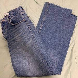 Zara High-Waisted Straight legged jeans